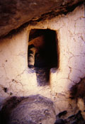 Small T-shaped doorway, Sierra Madre, Mexico