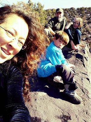 on the boulder in question